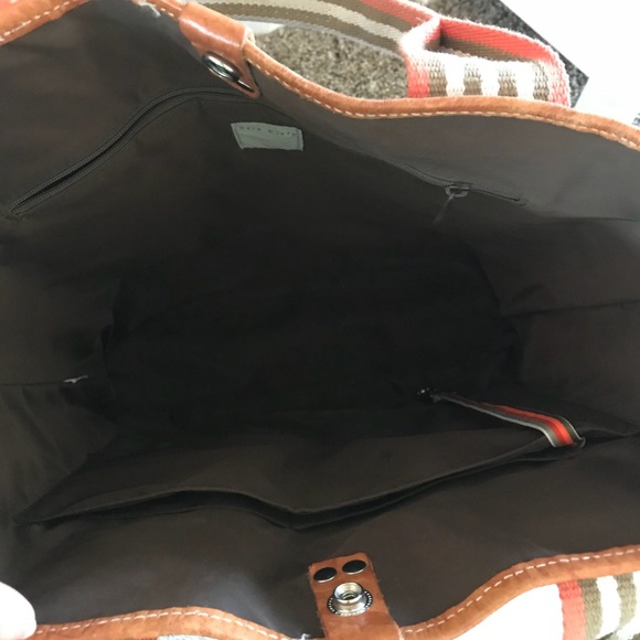 Orla Kiely Brown and Orange Tote Bag - Picture 3 of 7